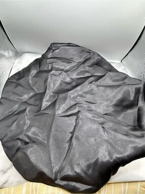 Satin Black Hair Bonnet - Women's Hair Accessory